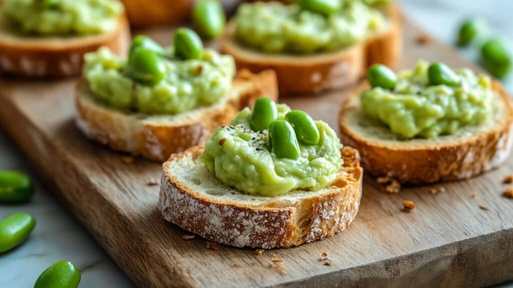 Abruzzo Food Crostini con Crema di Fave Abruzzo Food Crostini con Crema di Fave