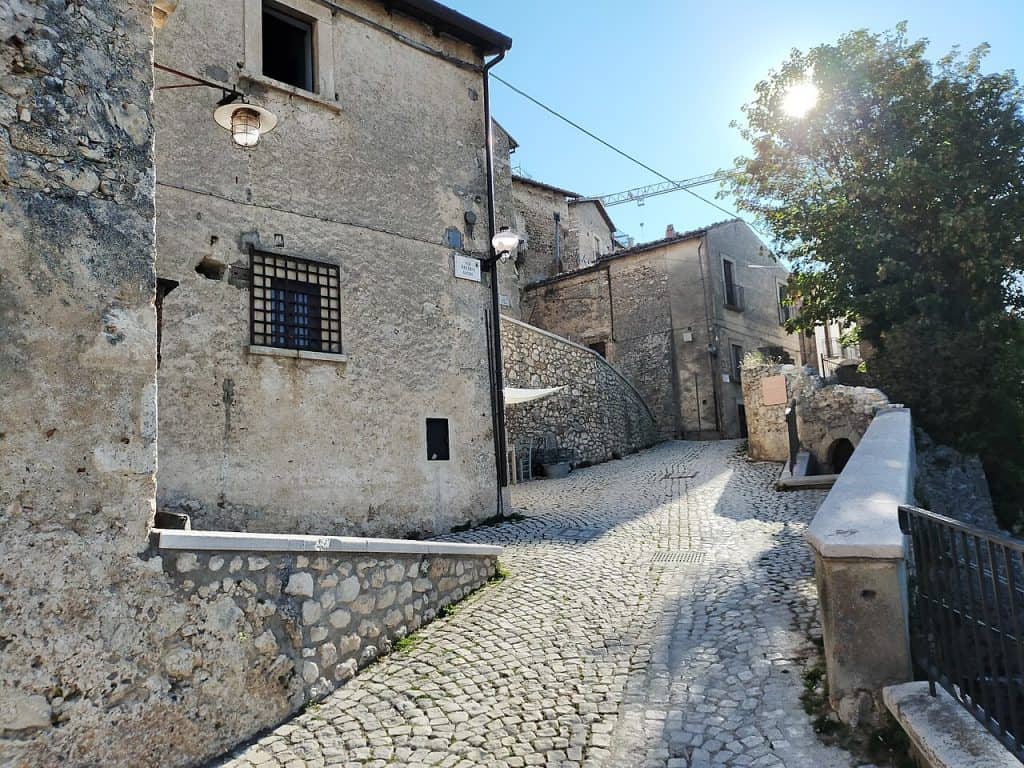 Stone lane in Santo Stefano di Sessanio